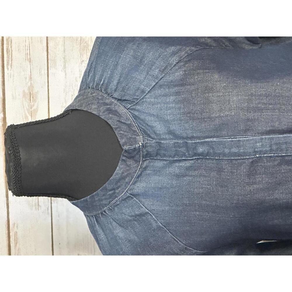 AG Adriano Goldschmied cotton chambray long sleeve popover shirt/top Size XS - Picture 2 of 7